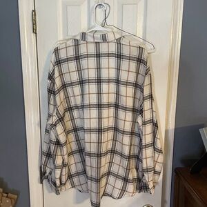 Plaid Button-Up Shirt